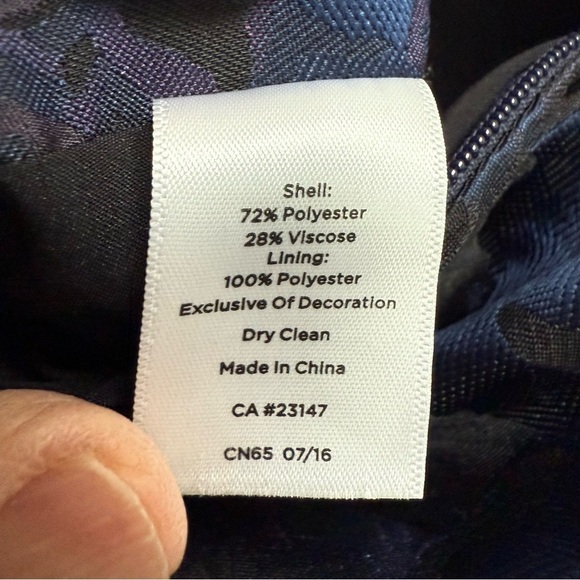 NWT Talbots Cocktail Pants Floral Jacquard Cropped Flat Front Evening Size 12P - Picture 14 of 15